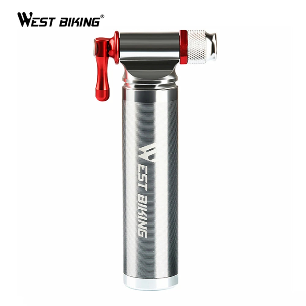 Portable Mini Bicycle Pump, Aluminum Alloy, Ultralight Air CO2 Inflator, Bike Ball Pump, Bicycle Accessories