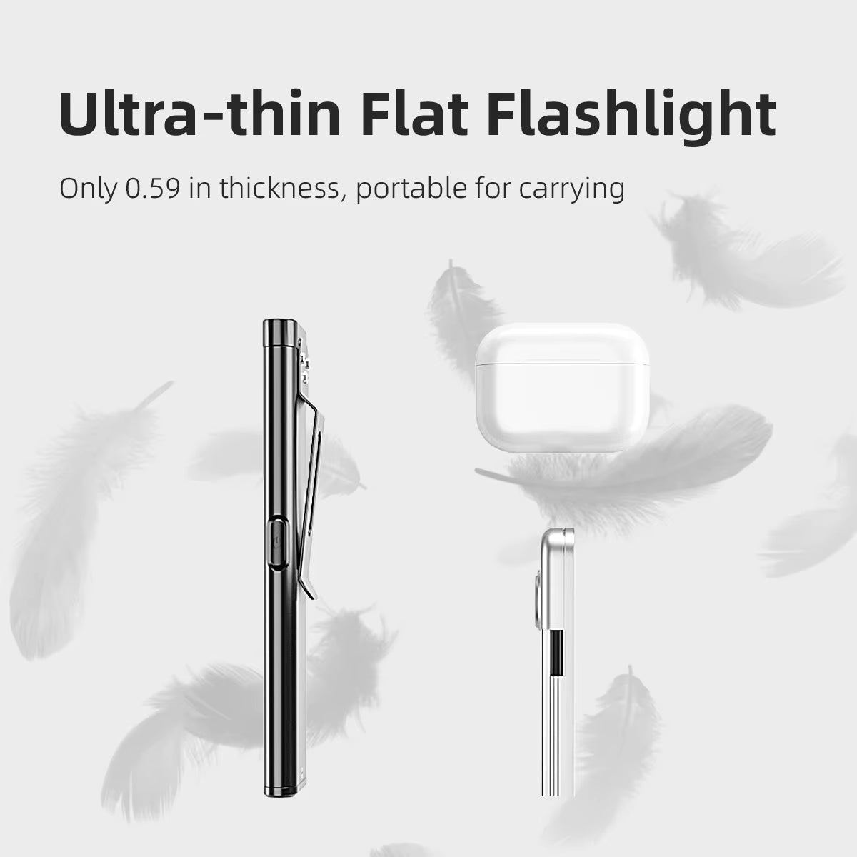 LED Keychain Flashlight USB-C Rechargeable 600Lm Portable Mini Torch Light Pocket Lantern Flood Work Light with Magnet