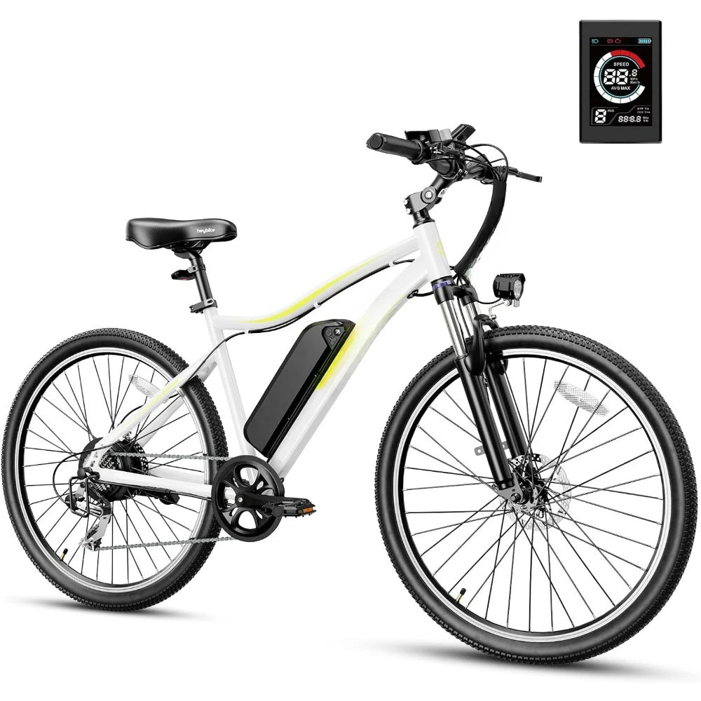 Electric Bike with 750W Peak Motor, 28Mph Max Speed, 600WH Removable Battery Ebike, 27.5" Electric Mountain Bike