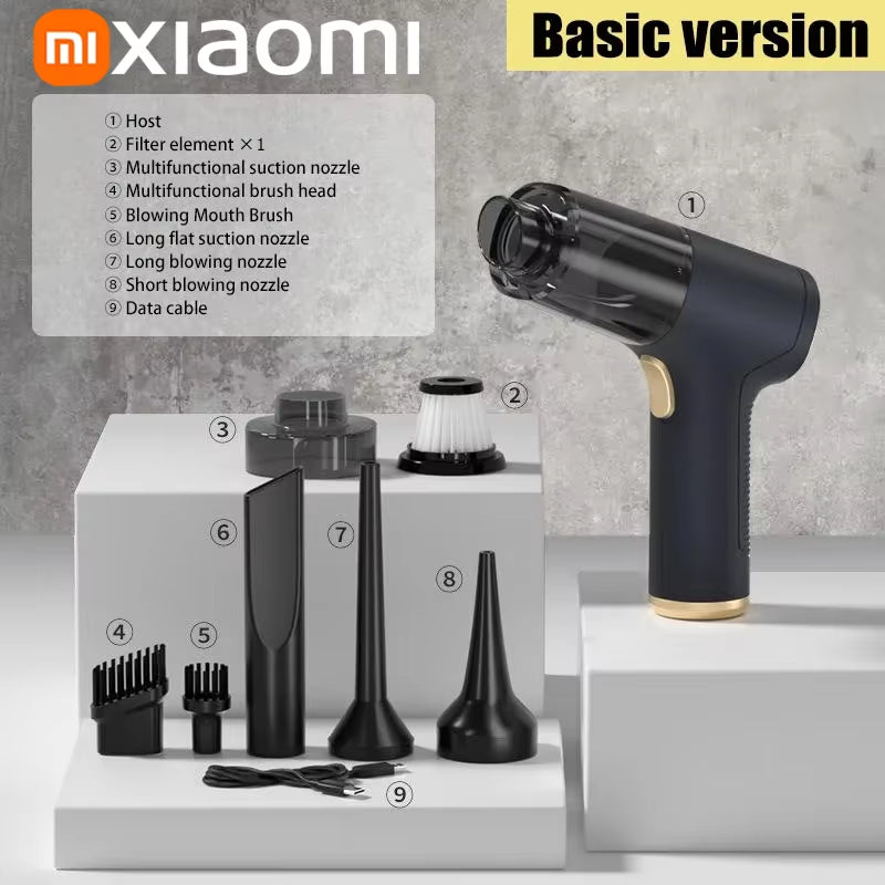 Xiaomi Car Vacuum Cleaner 2-In-1 Portable 99000Pa Wireless Car Vacuum Cleaner Handheld Home Car Dual Use Car Vacuum Cleaners